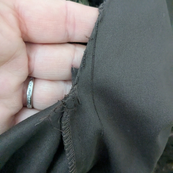 Vtg Prom Dress Maxi Gown 8 Brown Green Silk Y2K Fairy Grunge Bead Nymph Halter - Picture 16 of 16